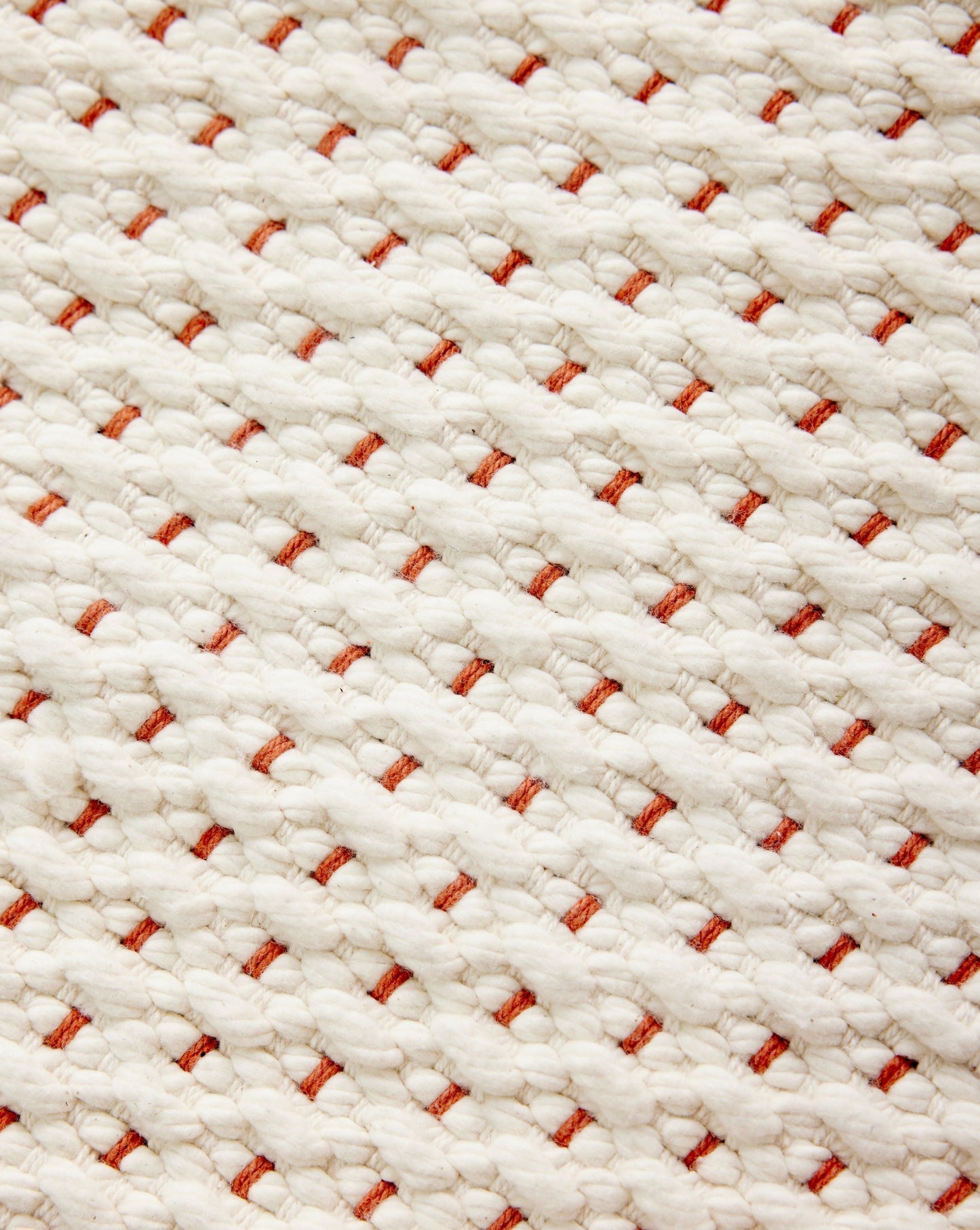 Terracotta Luxe Hand-Loomed Cotton Twill Mat - Korvel