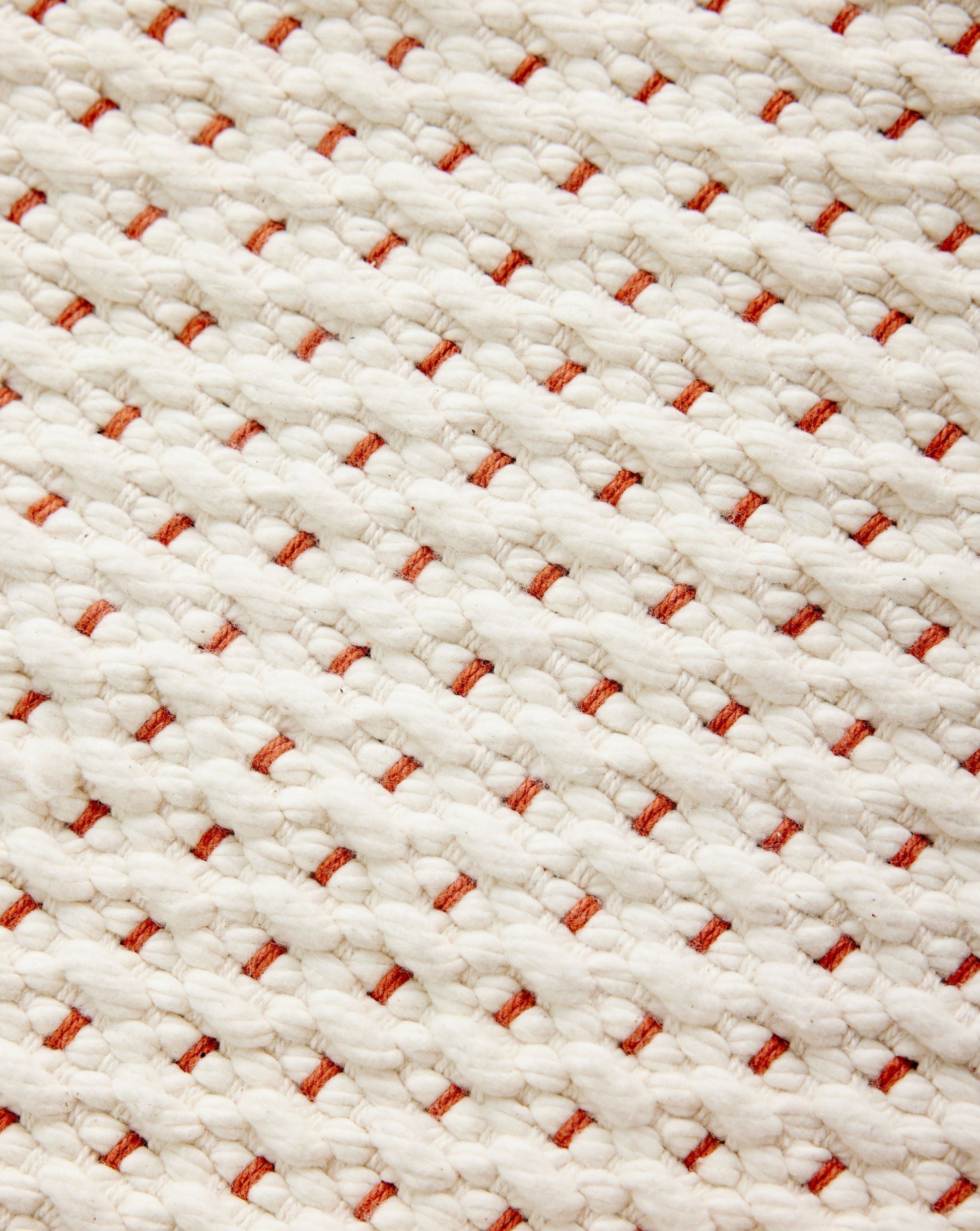 Terracotta Luxe Hand-Loomed Cotton Twill Mat - Korvel
