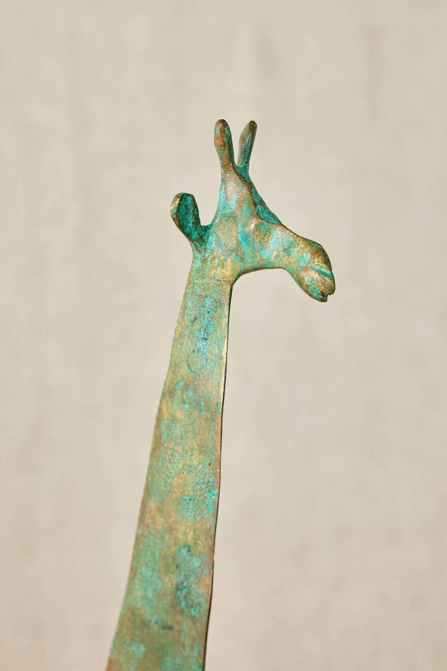 Figurines de girafes en laiton Tuareg