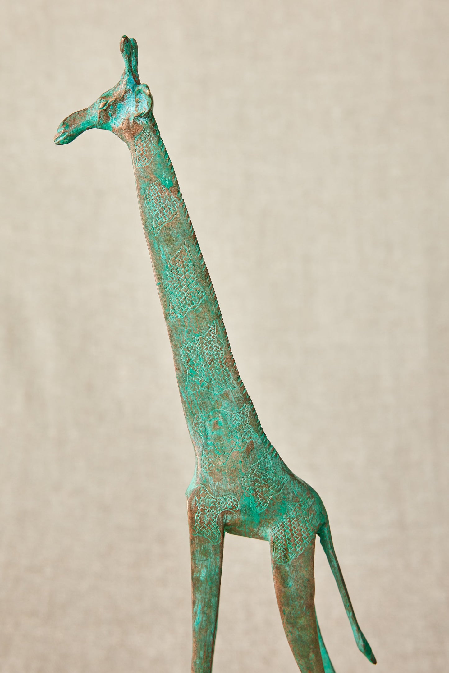 Figurines de girafes en laiton Tuareg