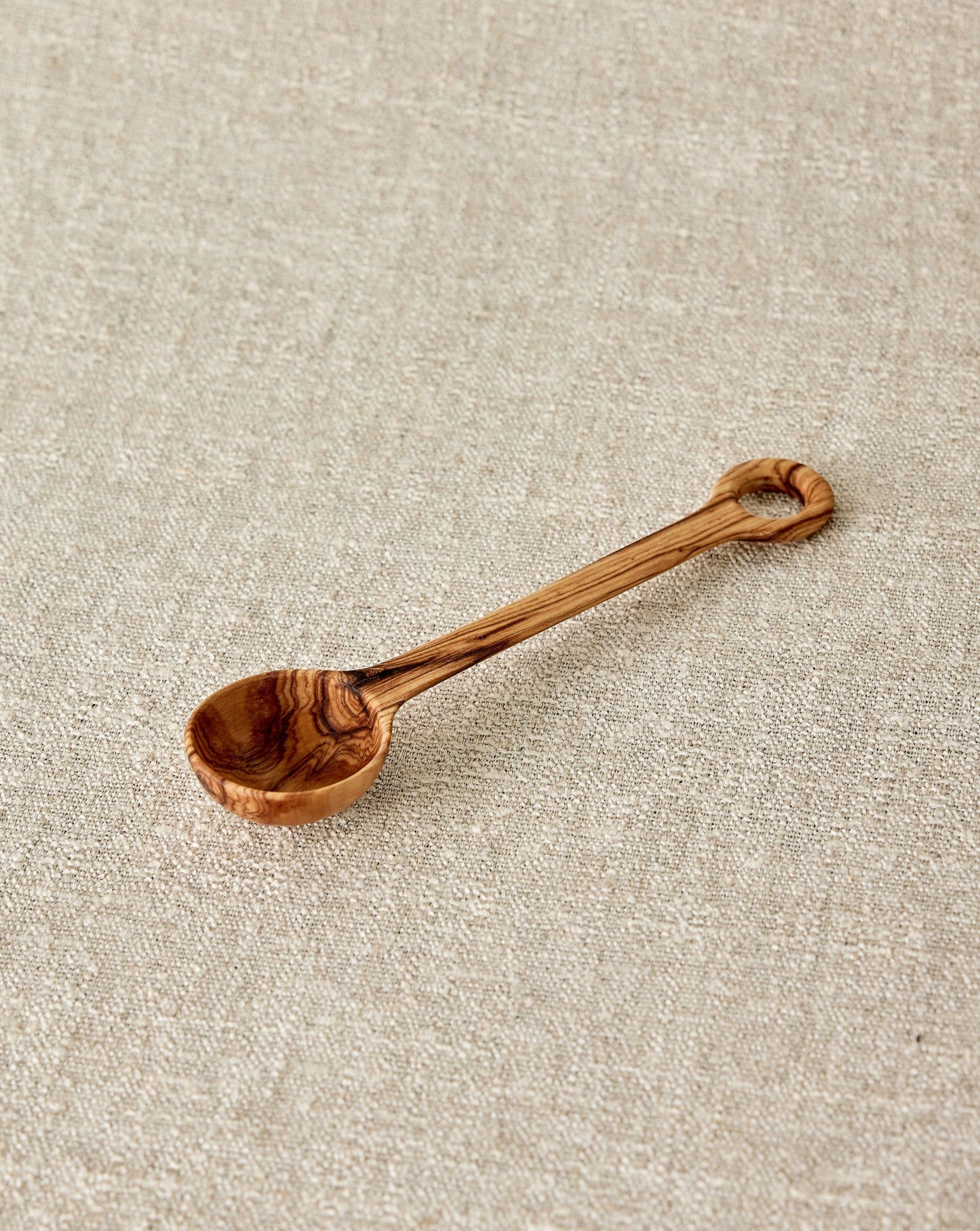 Cuillère à sel et à café en bois artisanal