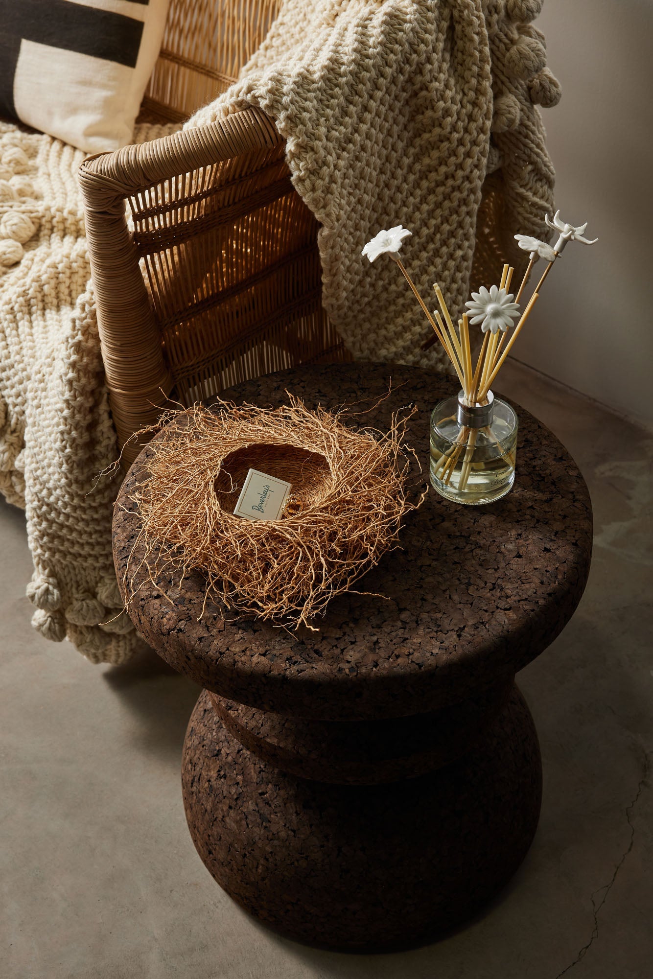Handwoven Vetiver Nest Basket