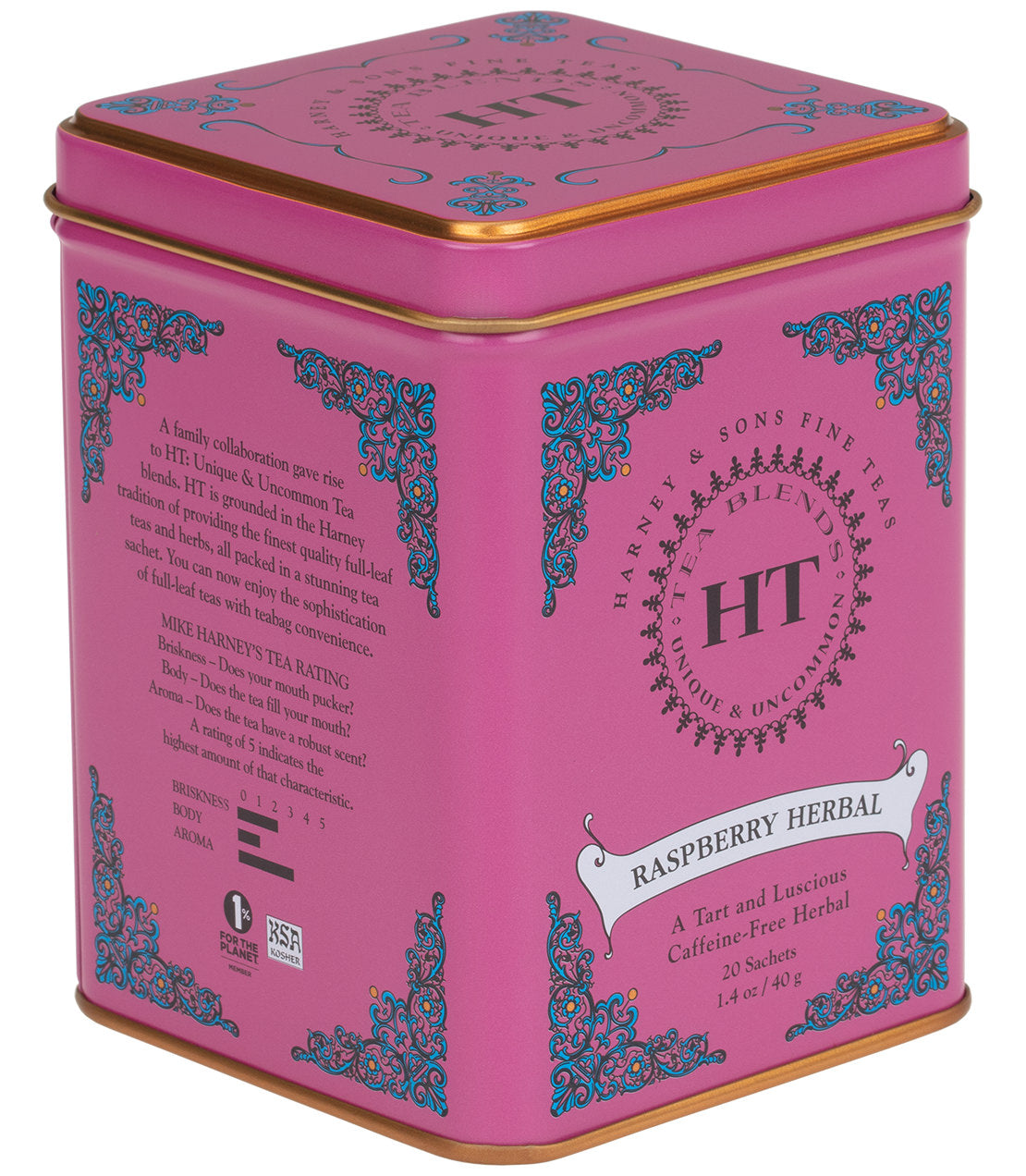 Raspberry Herbal Tea - HT Tin of 20 Sachets