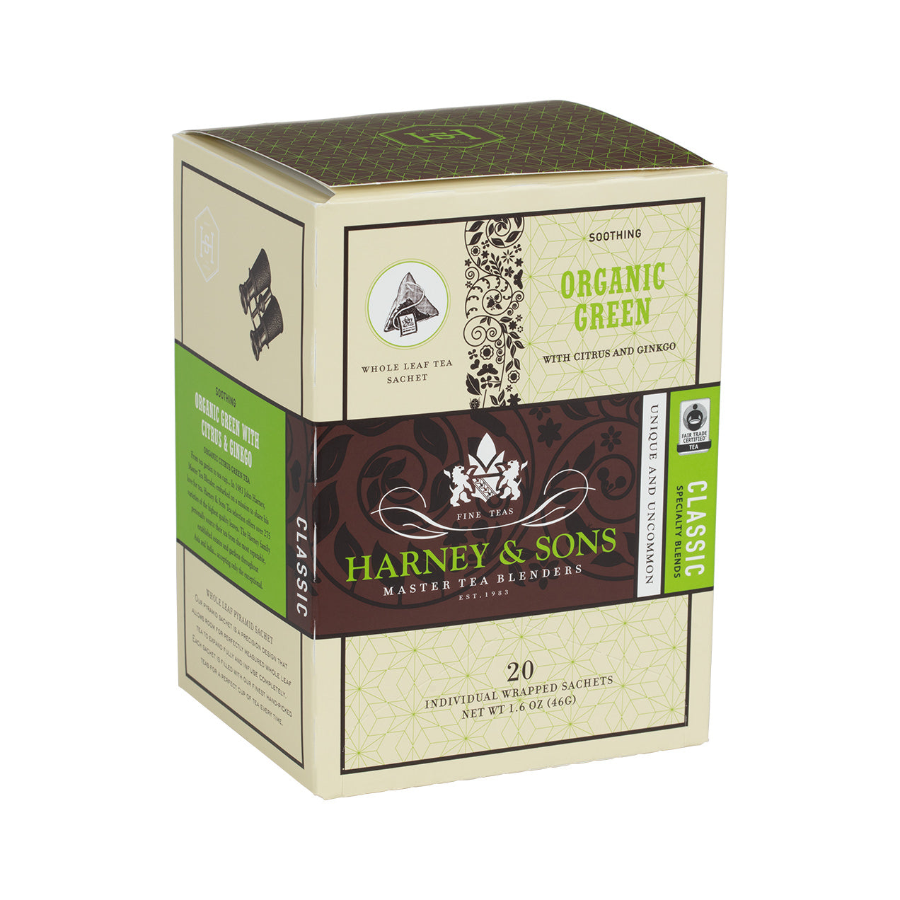 Thé Vert Bio avec Agrumes & Ginkgo - 20 Sachets