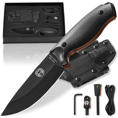 The Ultimate Bushcraft Survival Knife Set - 1095 High Carbon Steel - Korvel
