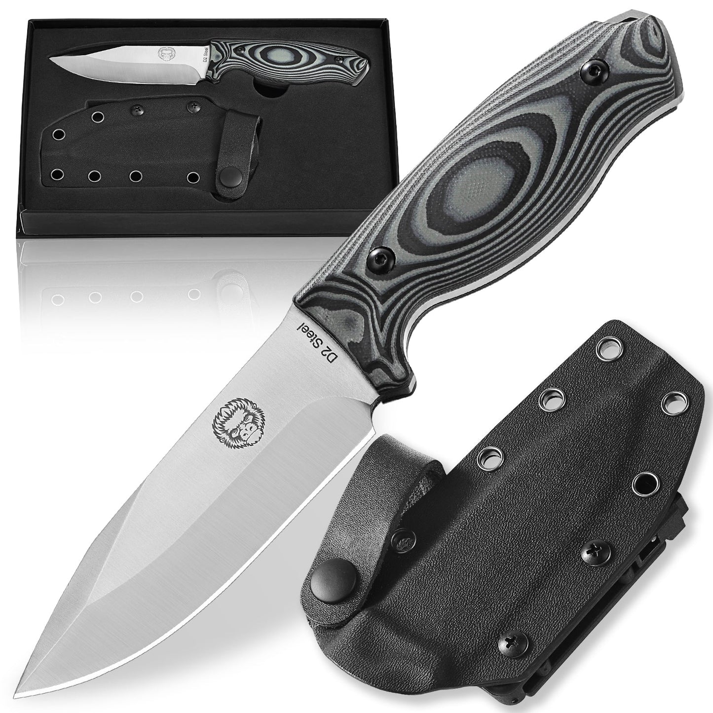 Ultimate Silverback Survival Knife Gift Set for Outdoor Enthusiasts - Korvel