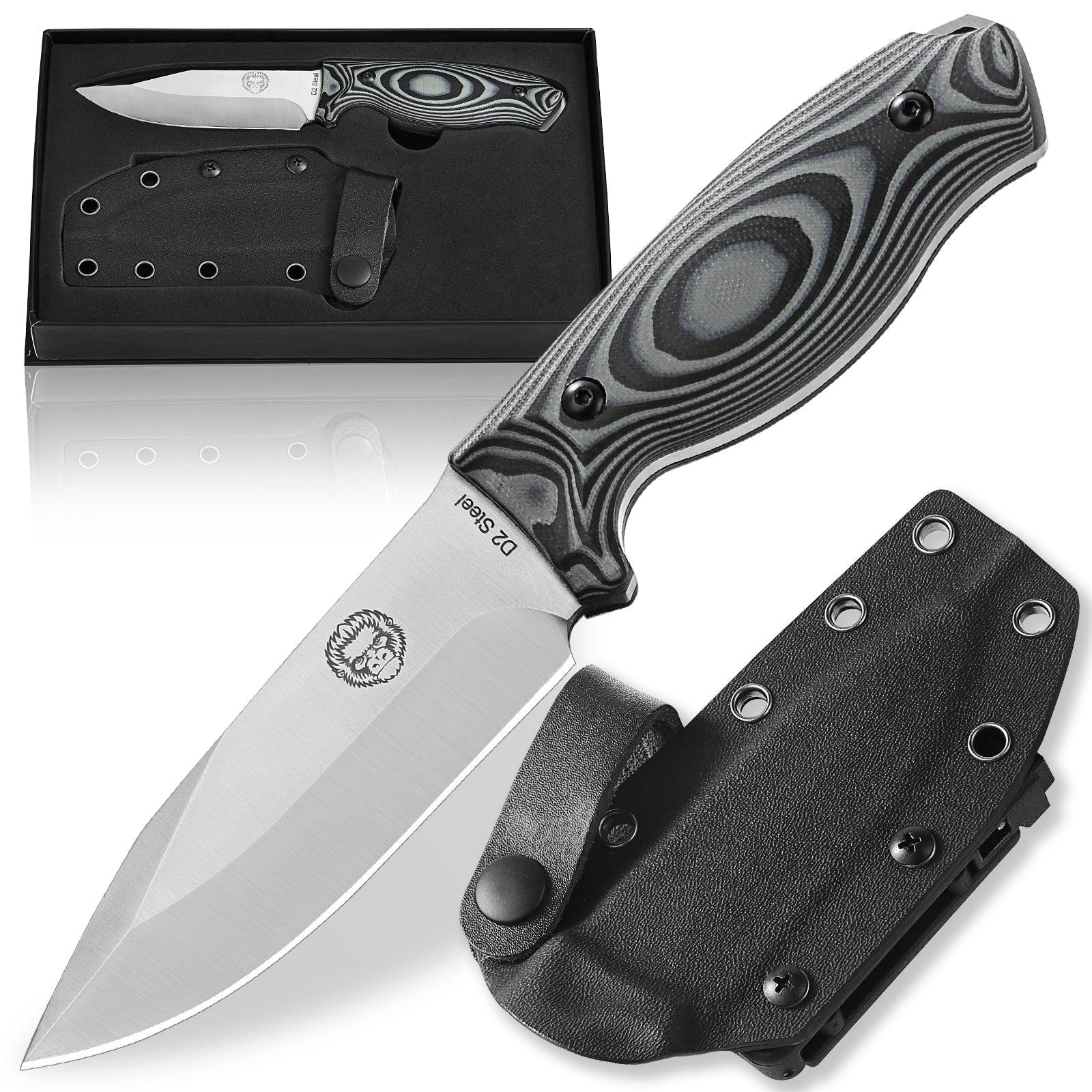Ultimate Silverback Survival Knife Gift Set for Outdoor Enthusiasts - Korvel
