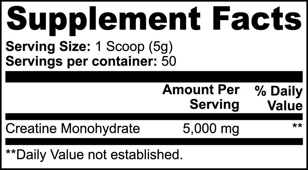 Thrixine Créatine Monohydrate - Qualité Premium, Fabriqué aux États-Unis