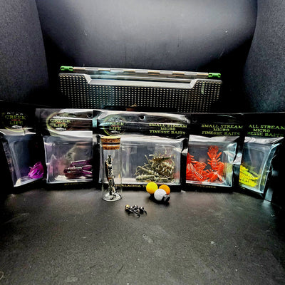 124-Piece Fishin' Fixin's Kit – Tackle Set for Ultralight & Creek Fishing ($115 Value) - Korvel