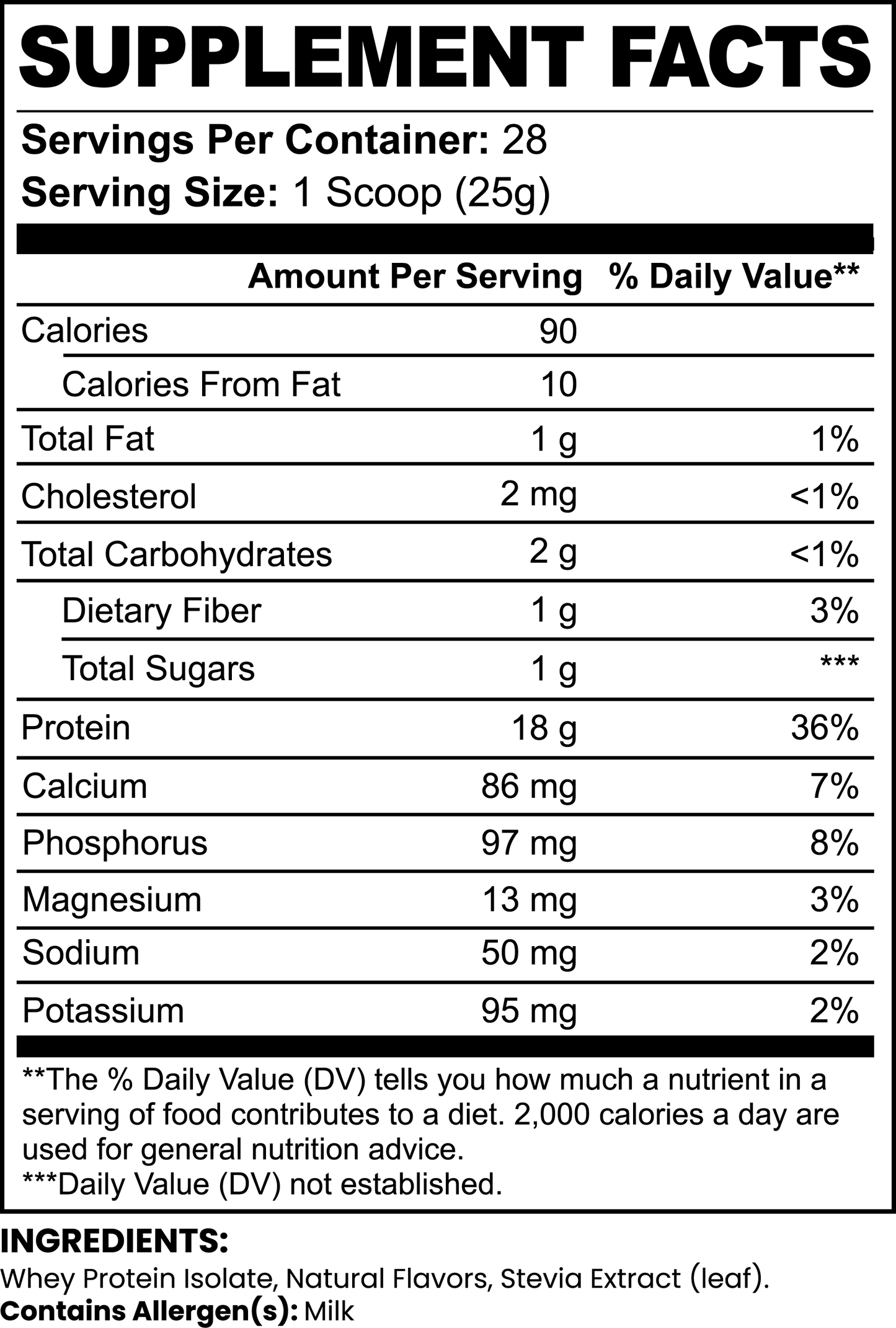Pure3 100% Whey Protein Isolate - Chocolate Flavor