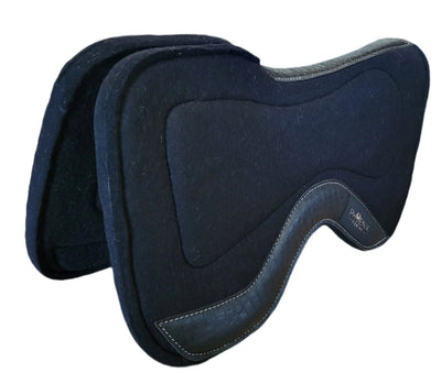 Phoenix Contact Gel Saddle Pad - Black Faux Croc Design - Korvel