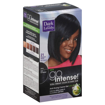 Dark and Lovely Go Intense Permanent Hair Color - Original Black 21