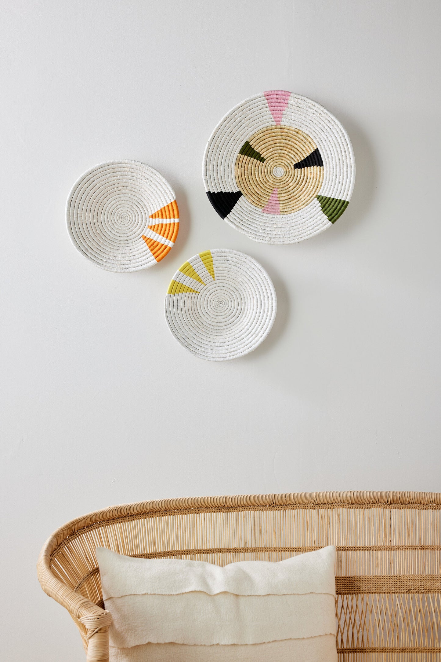 Cesta de Pared Amarilla Moja