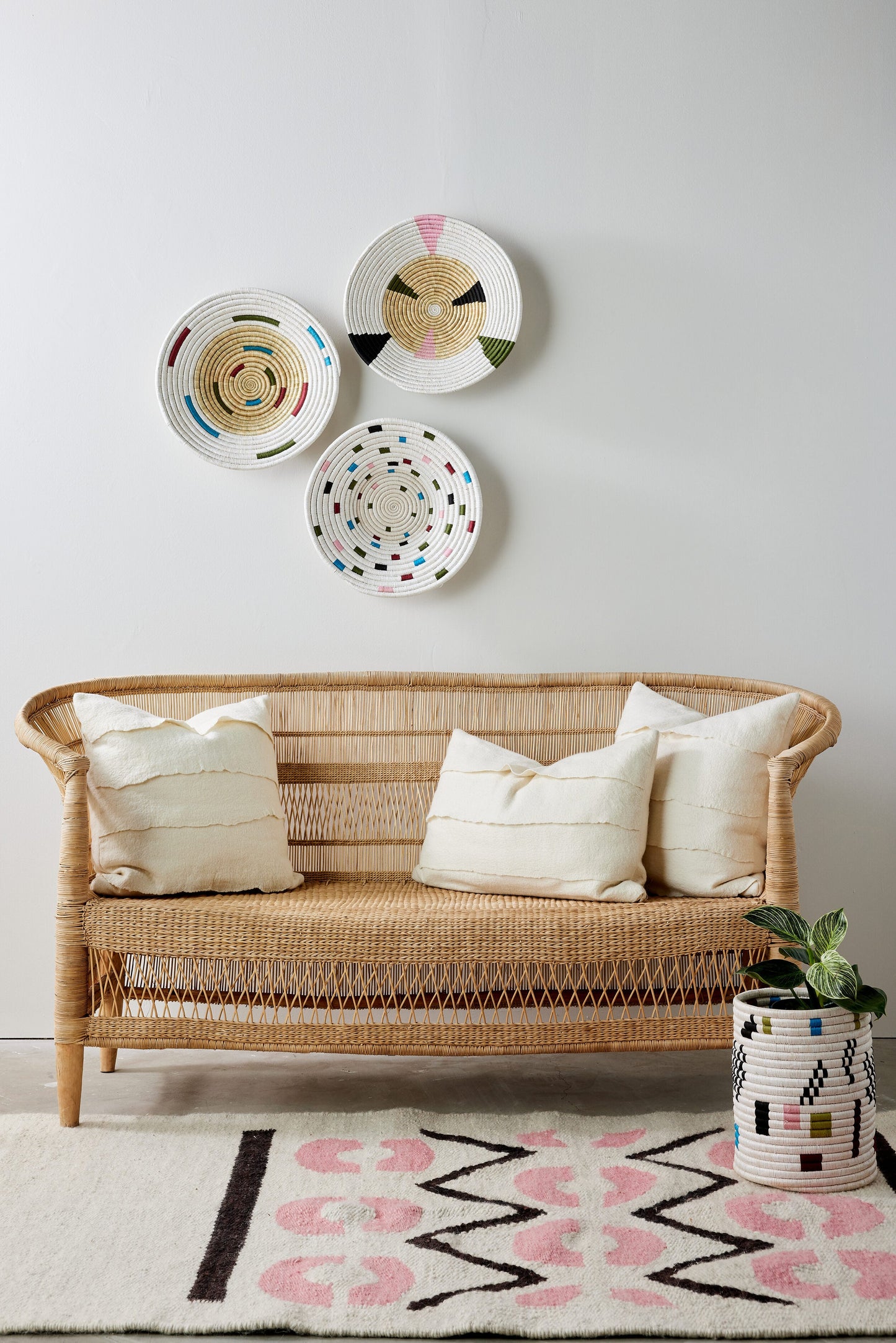Cesta de Pared de Confeti de Mosaico