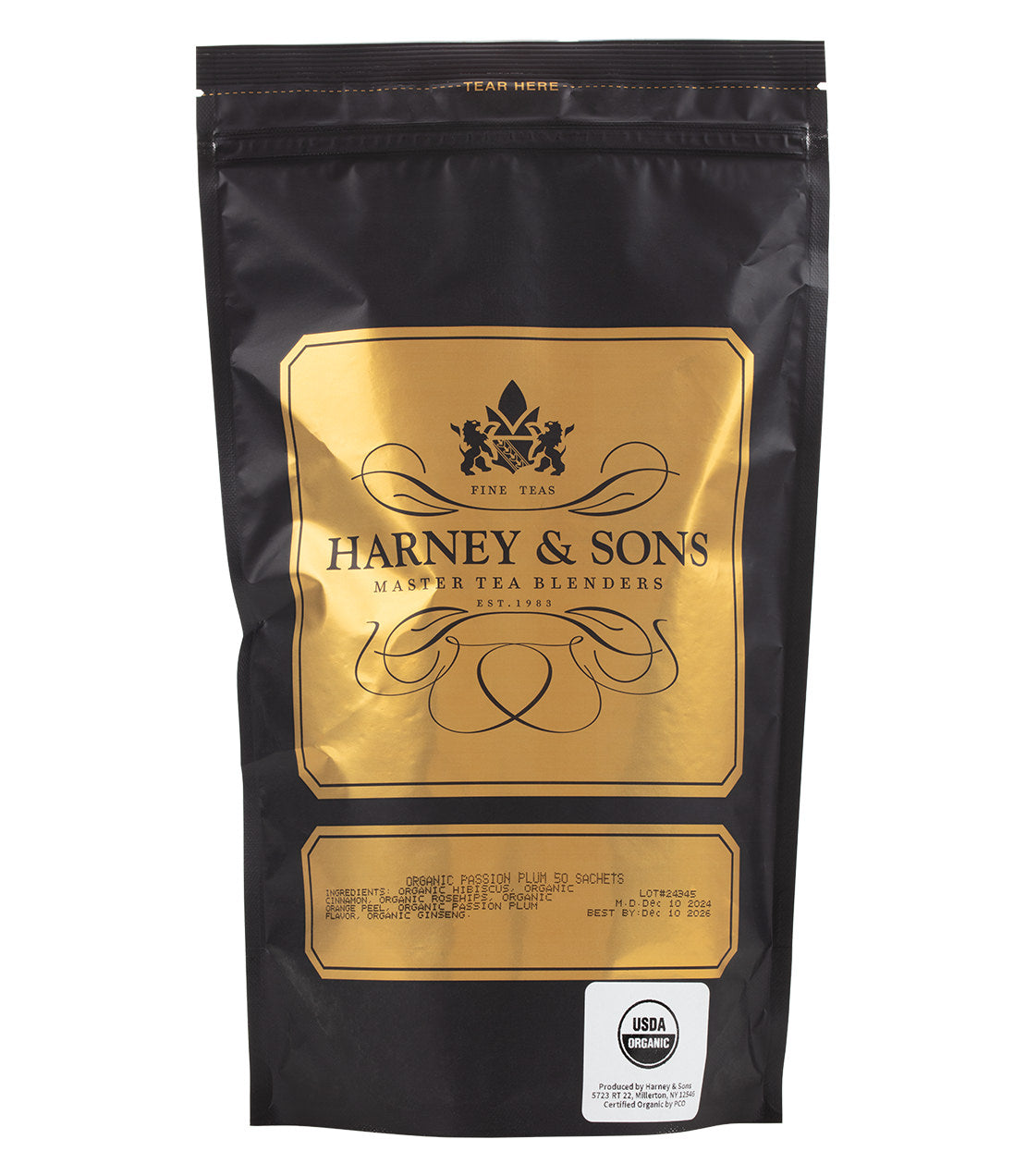 Thé Herbal Bio Prune de Passion - 50 Sachets