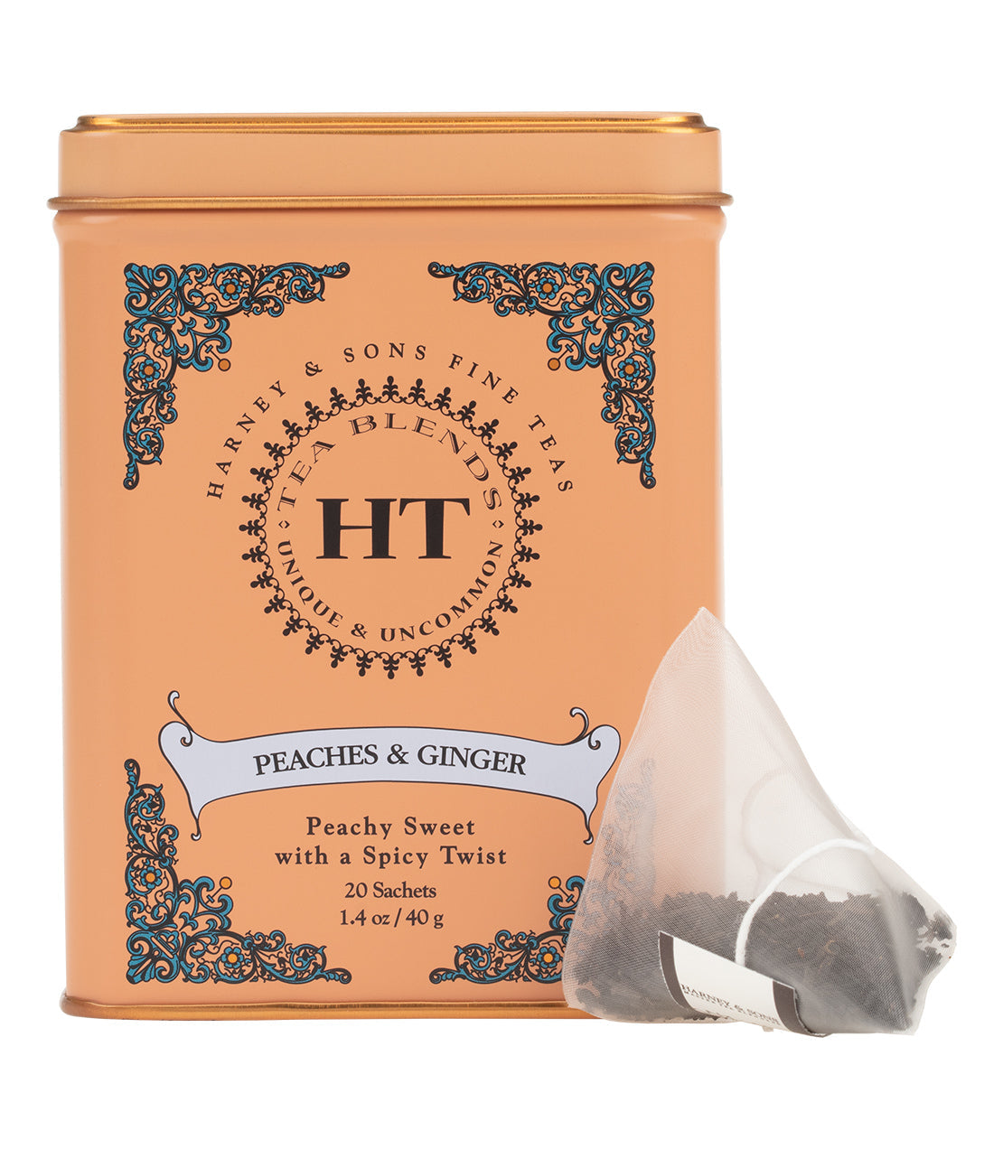 Thé Pêches & Gingembre - Boîte HT de 20 Sachets