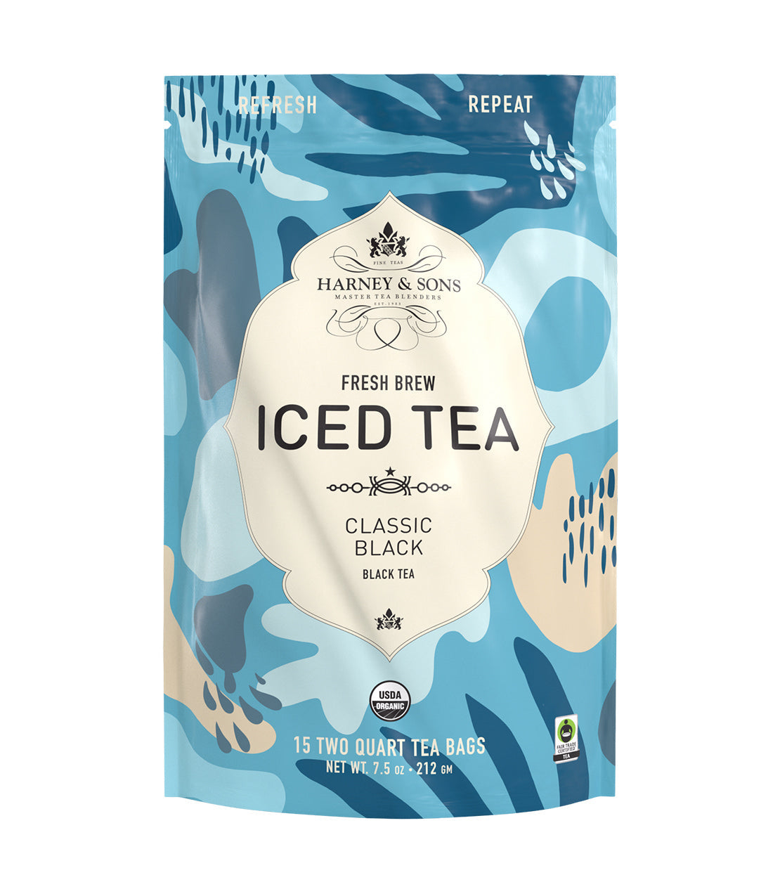 Té helado orgánico negro puro