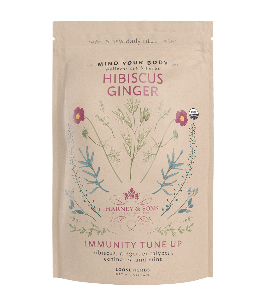 Infusión Orgánica de Hibisco y Jengibre