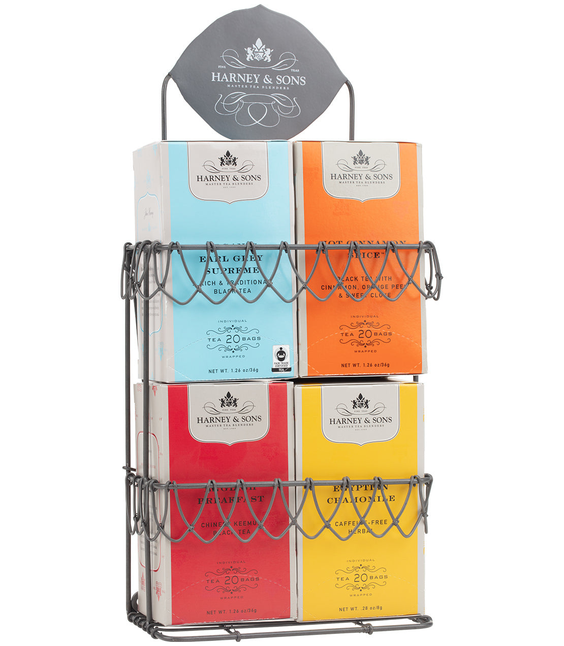 Soporte Decorativo de Alambre para Cajas de Té de Harney & Sons