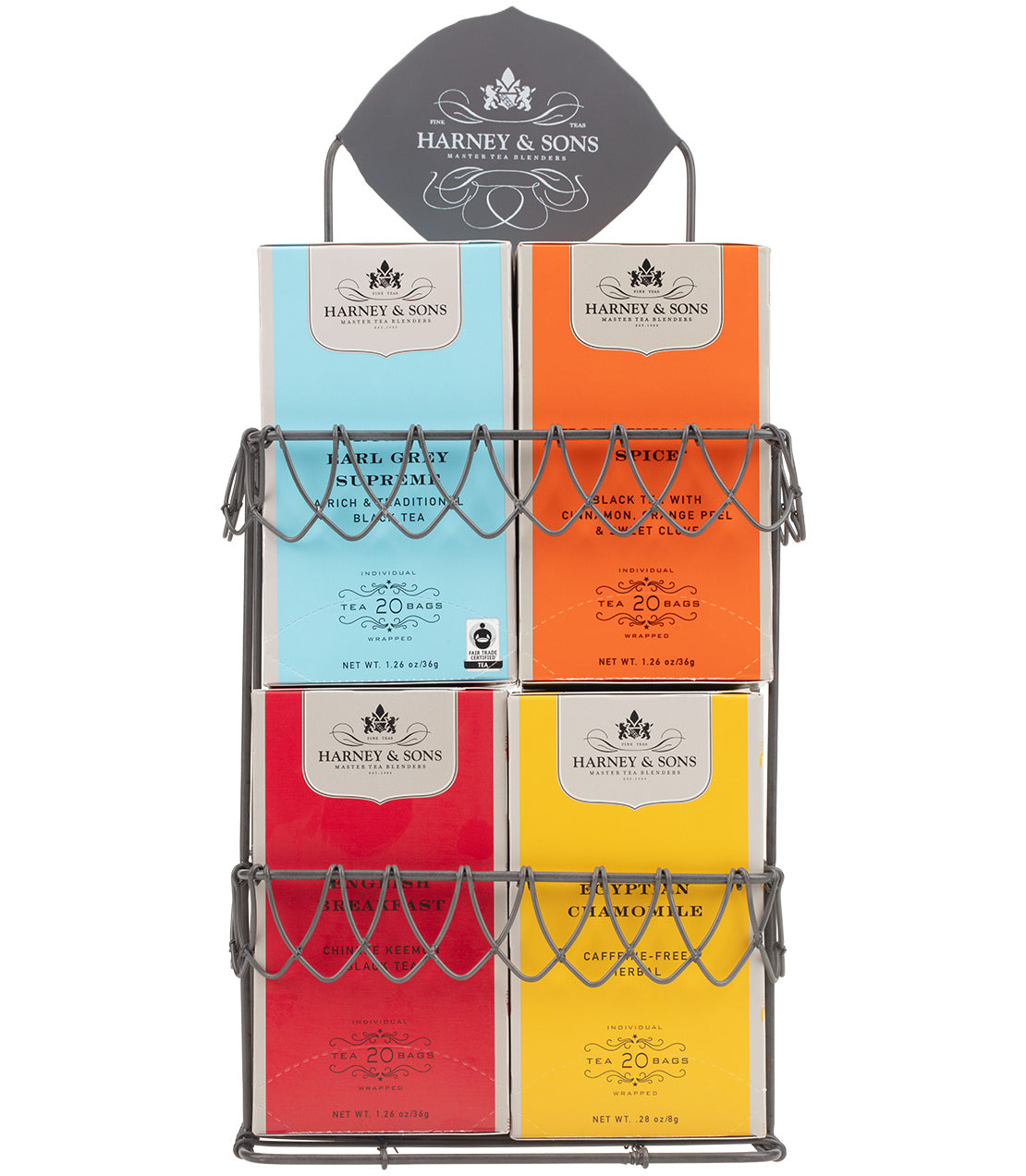 Soporte Decorativo de Alambre para Cajas de Té de Harney & Sons