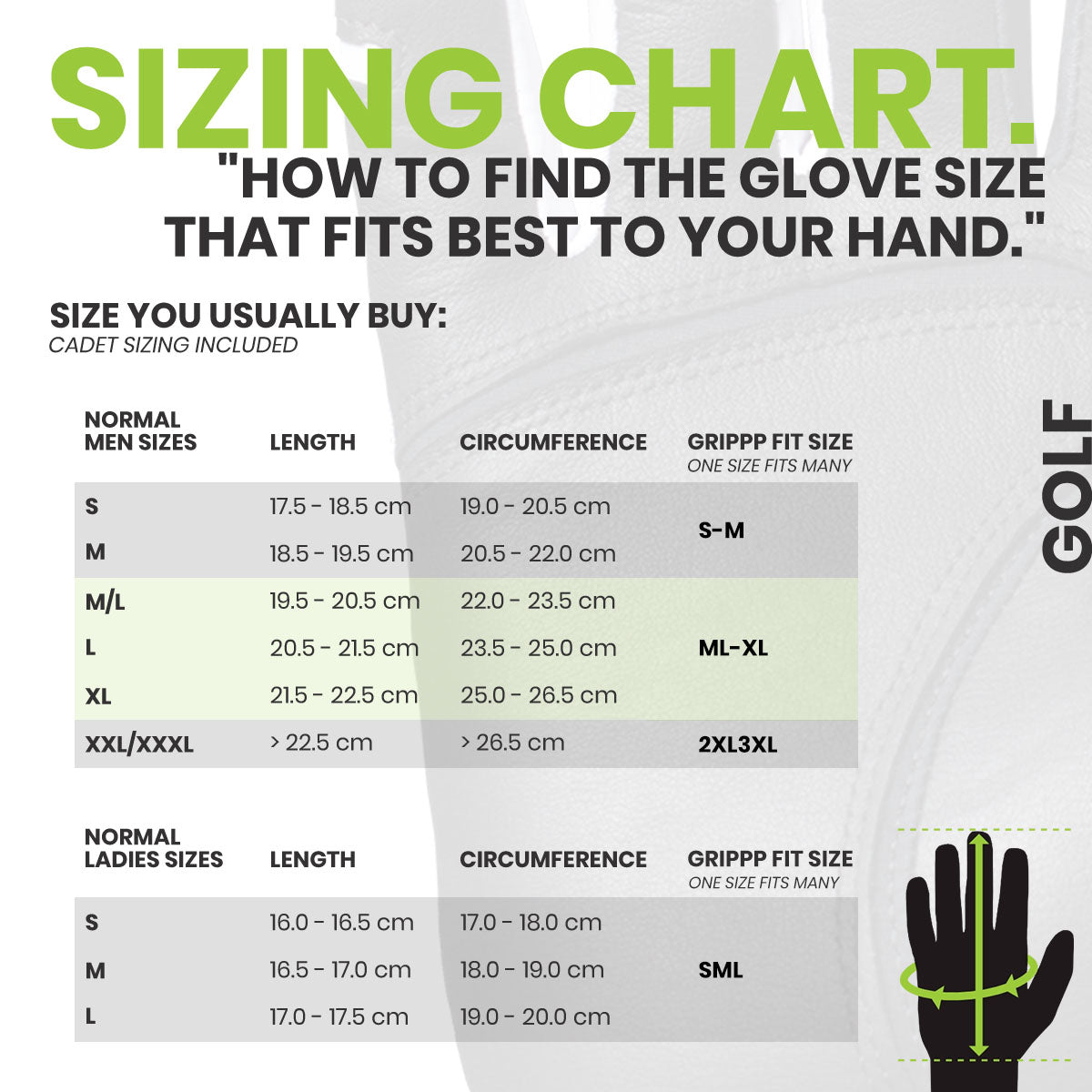 Guantes de Golf HIRZL Grippp Fit - Blanco/Negro