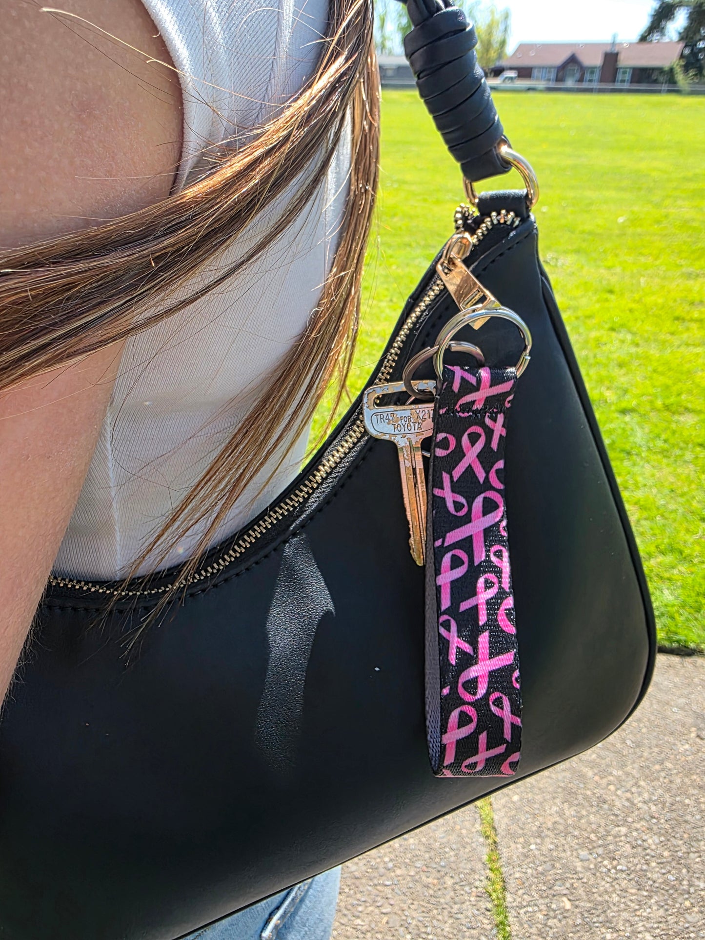 Pink Digi Camo Key Fob - Trendy Accessory for Bags - Korvel