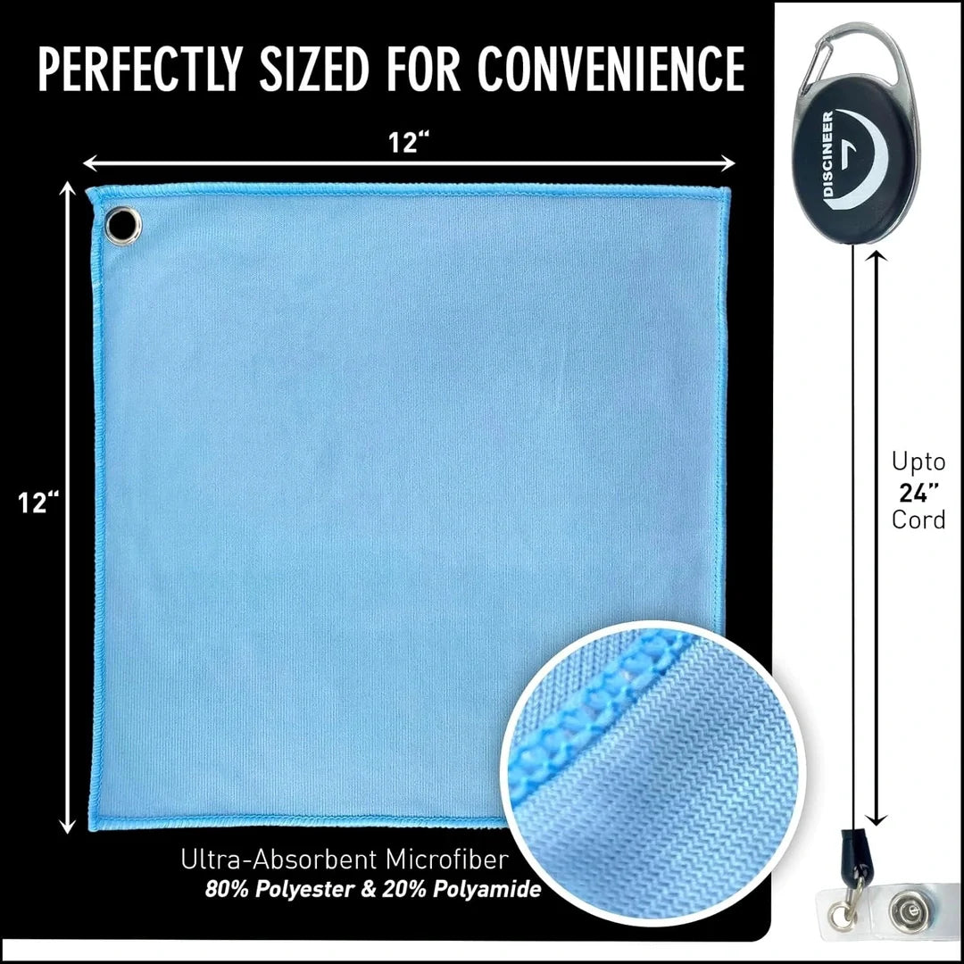 Serviette en Microfibre Rétractable - 12" x 12"