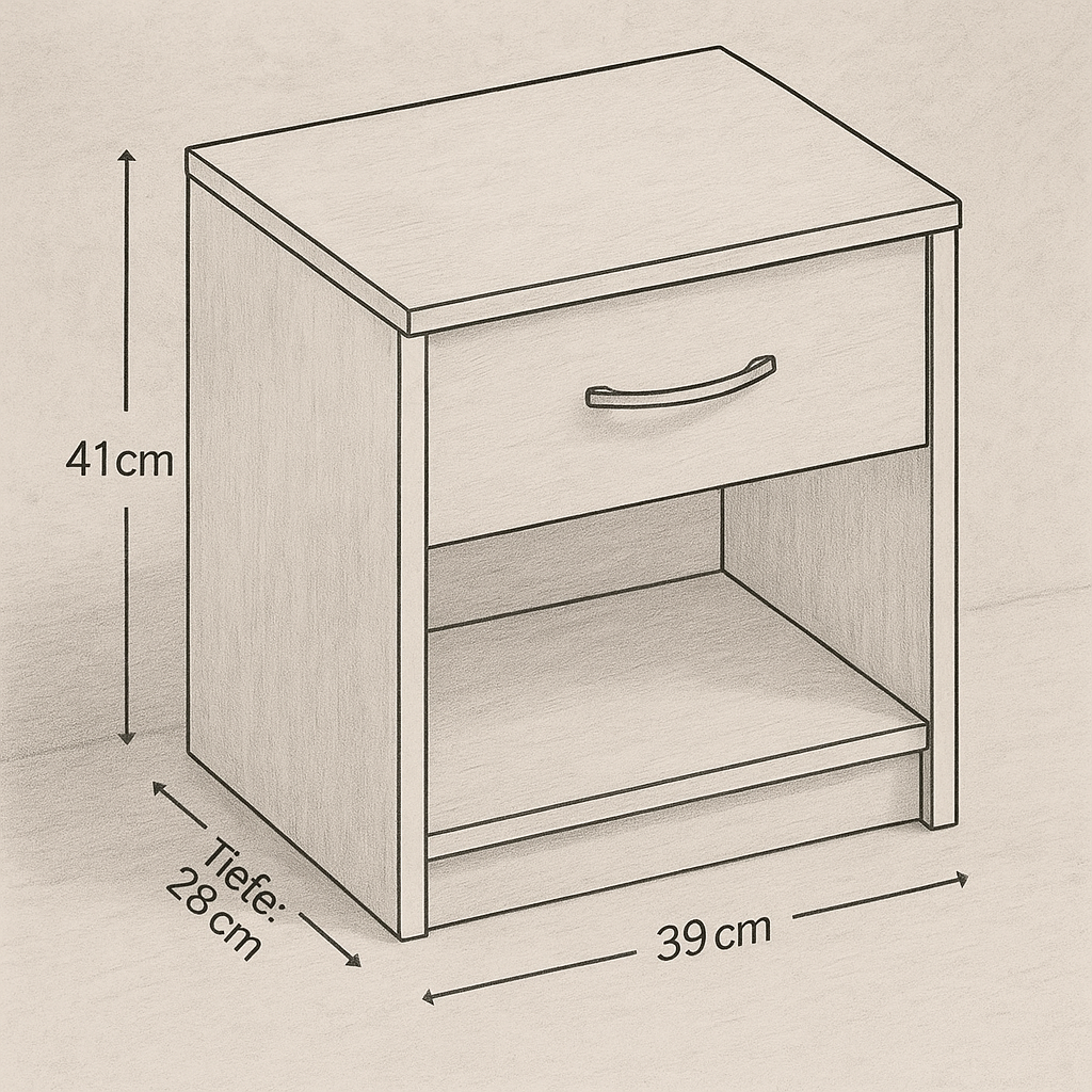 HideBox Bedside Table - Korvel