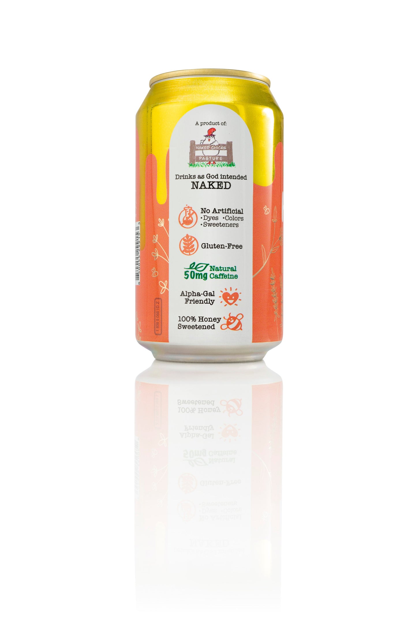 Bee Vitalized Sparkling Honey Sweetened Peach Tea - Korvel