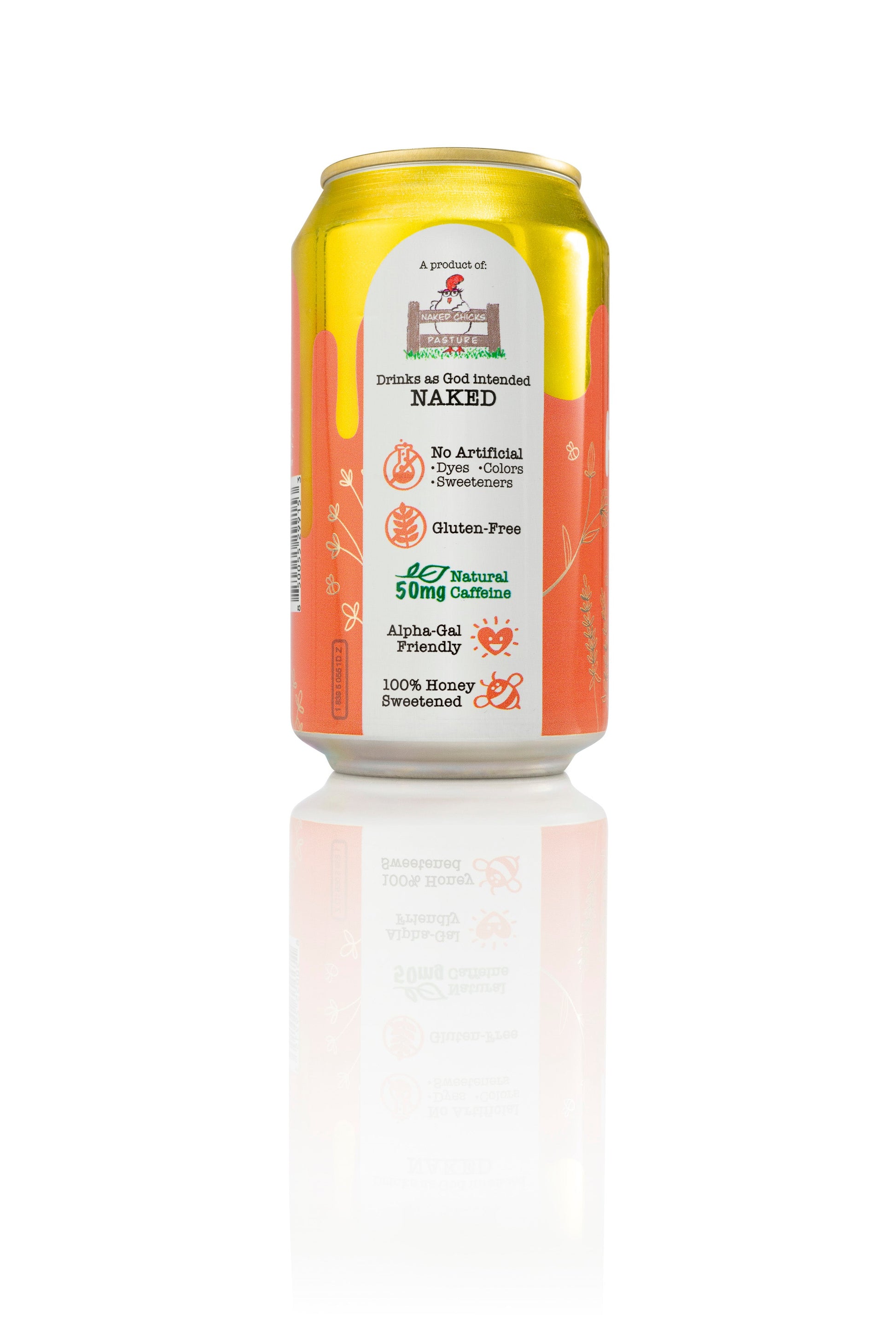 Bee Vitalized Sparkling Honey Sweetened Peach Tea - Korvel