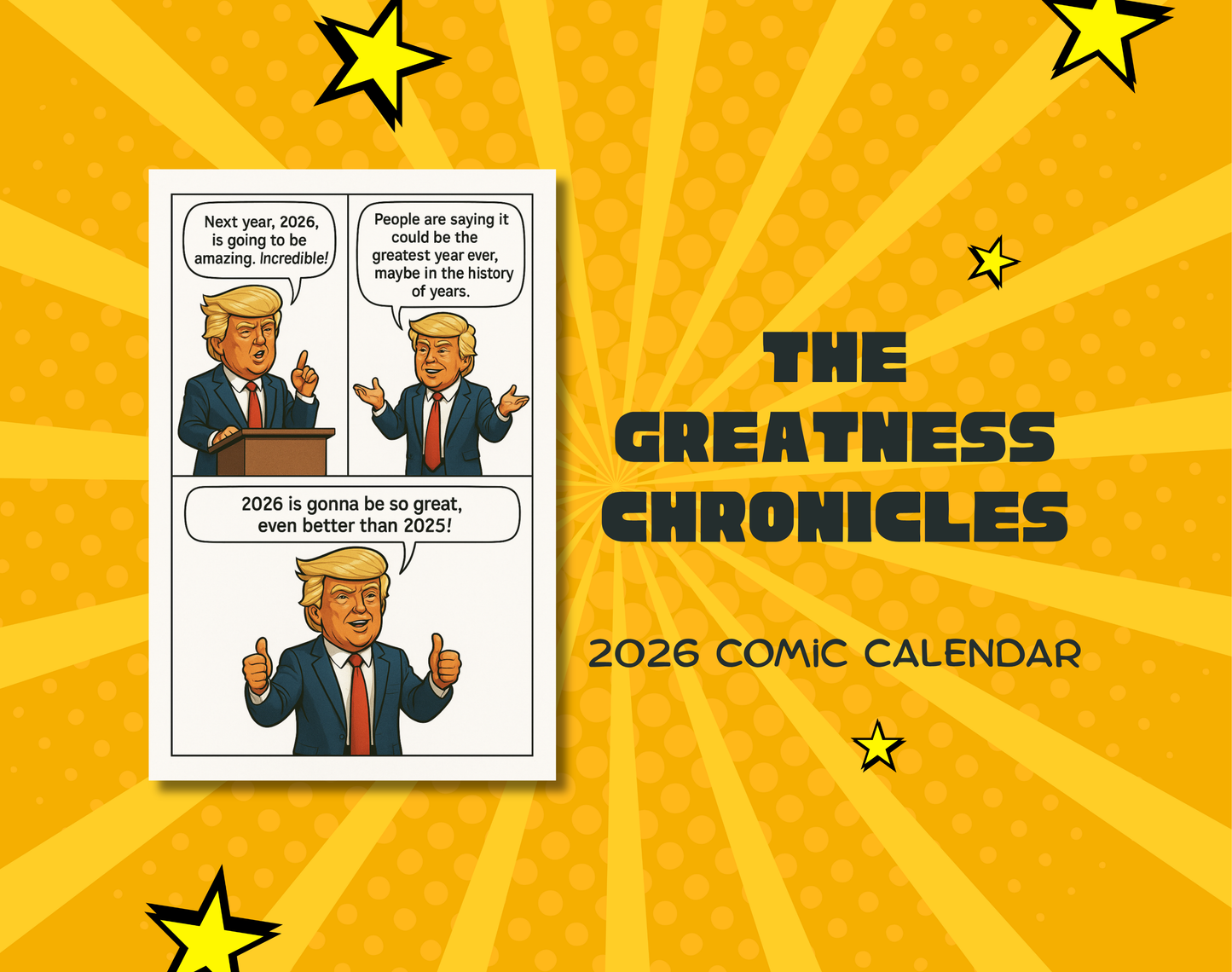 Les Chroniques de la Grandeur : Calendrier Comic 2026