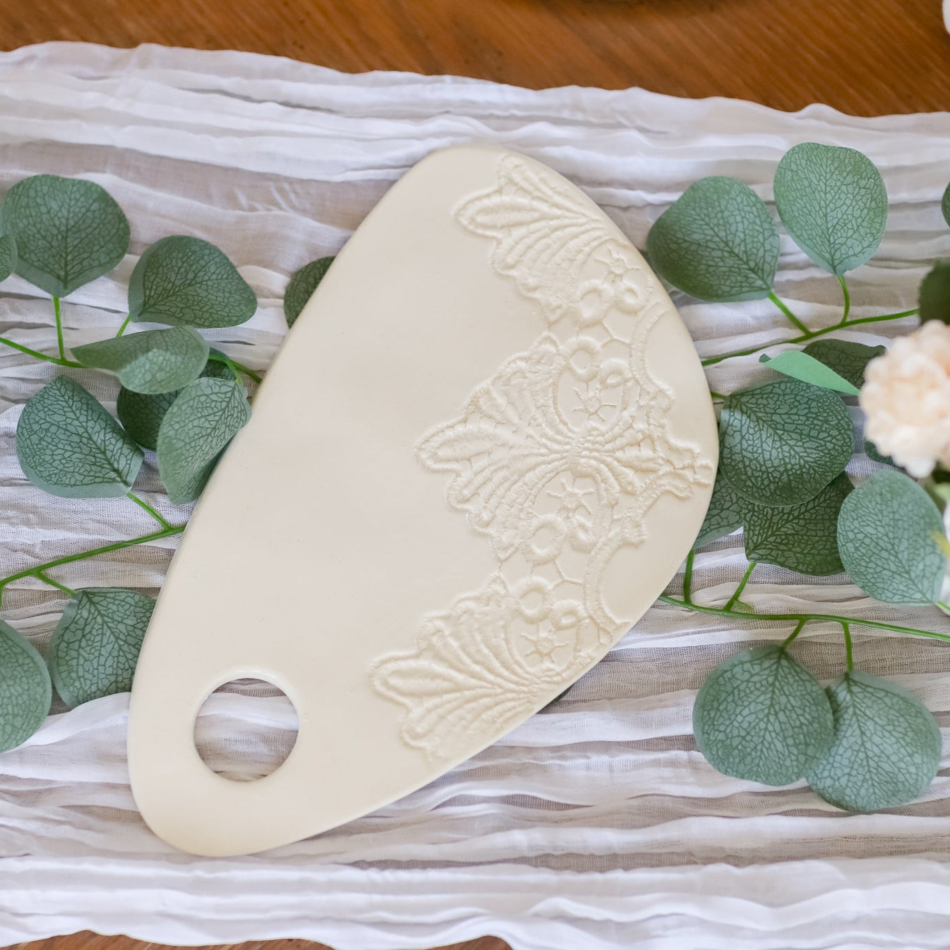 Elegant Ceramic Cheese Serving Board - Korvel