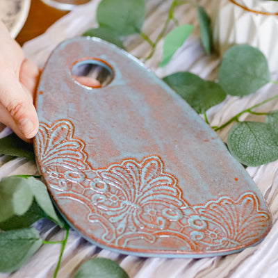 Elegant Ceramic Cheese Serving Board - Korvel