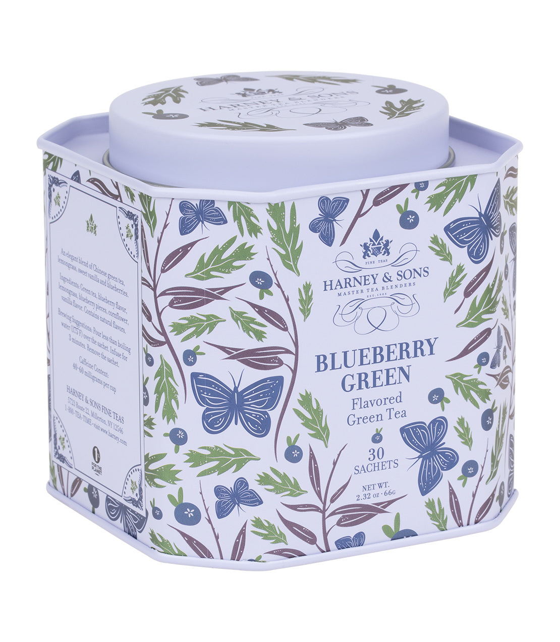 Blueberry Green Tea Sachets - 30 Count