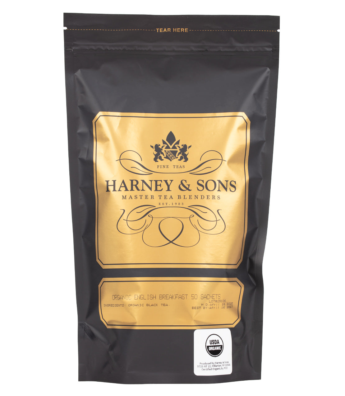 Té Inglés Desayuno Orgánico - 50 Bolsitas