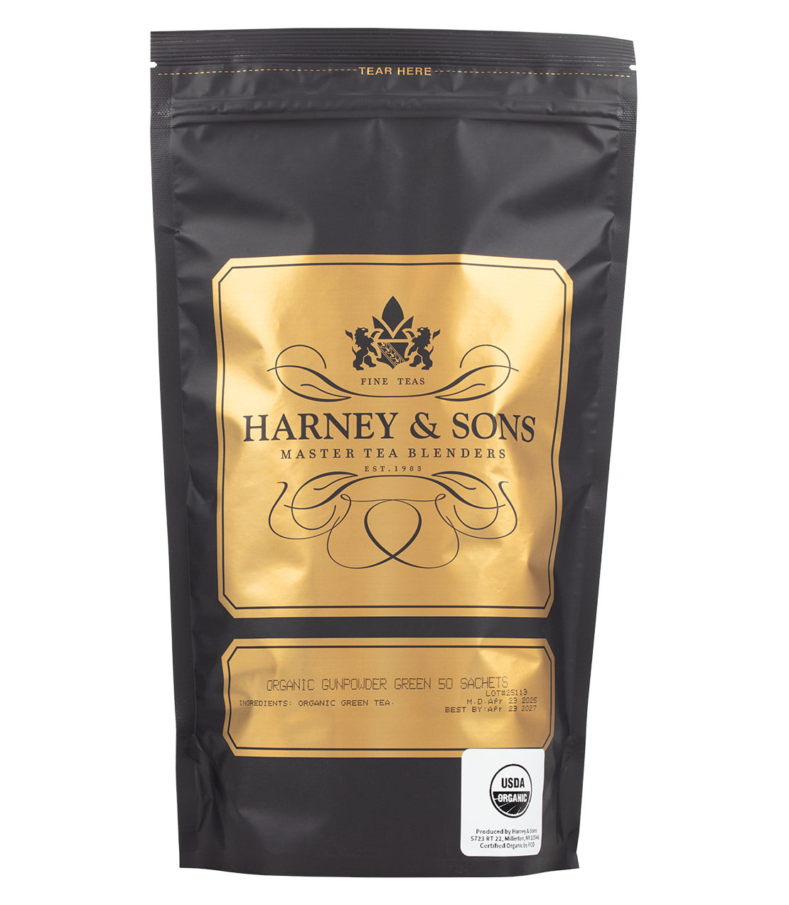 Té Gunpowder Orgánico - 50 Bolsitas