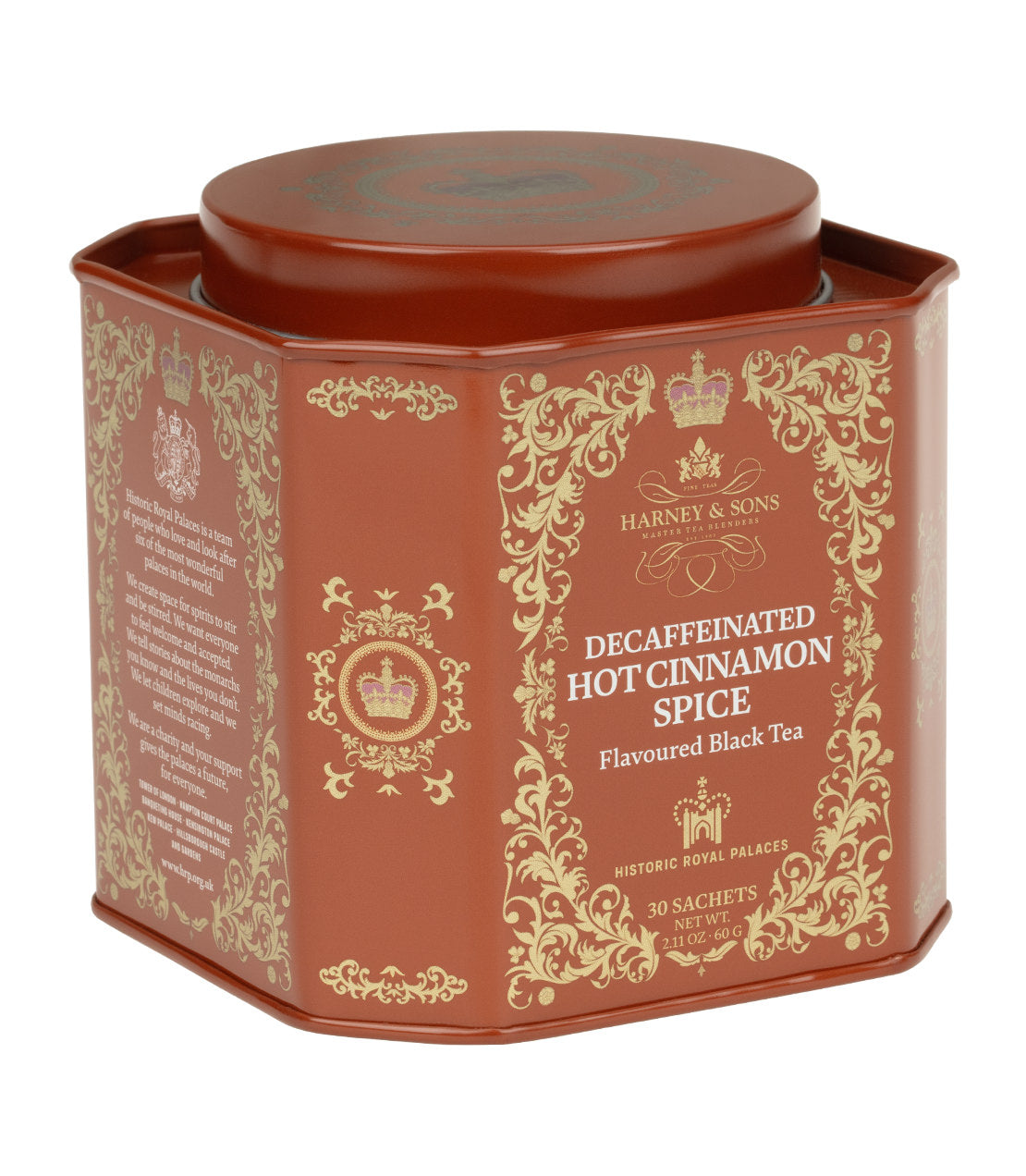 Decaf Hot Cinnamon Spice - HRP Tin of 30 Sachets