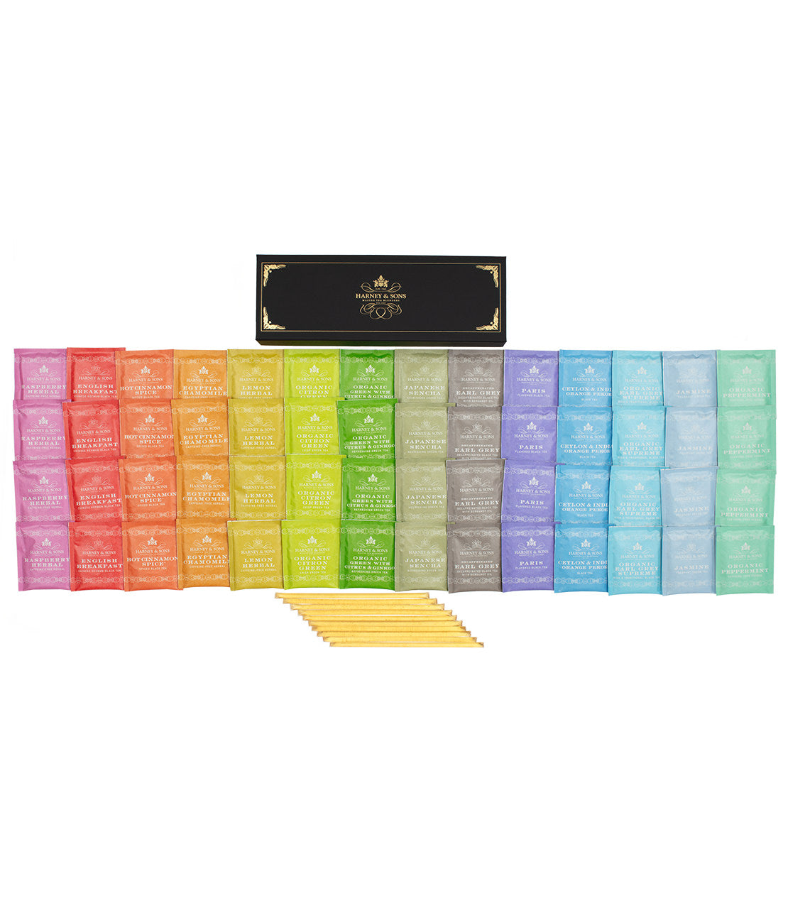 Ensemble cadeau de sachets de thé et miel