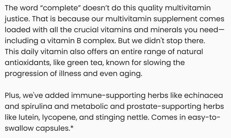 Premium Complete Multivitamin Capsules