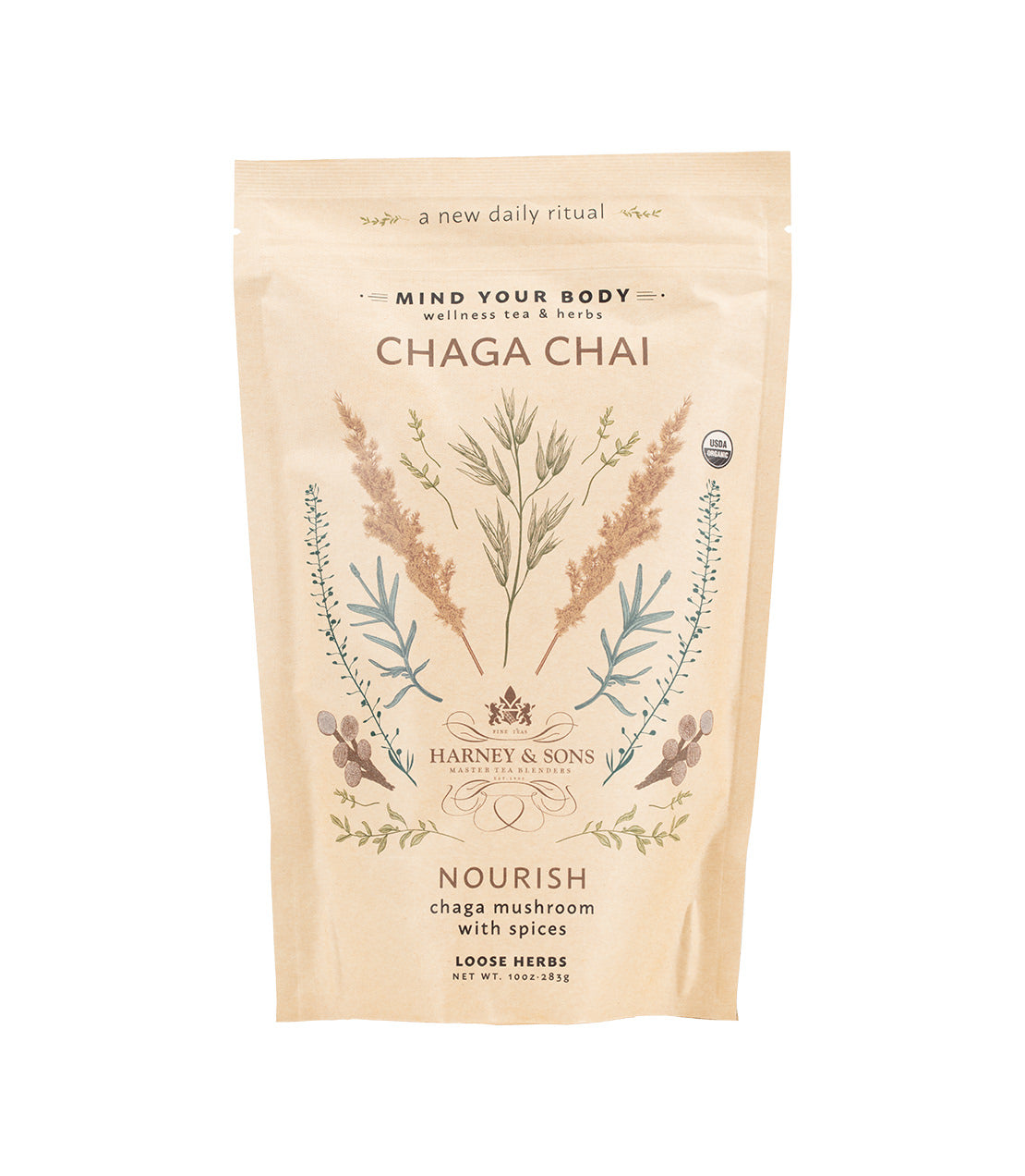 Chai de Chaga Orgánico – Mezcla de Bienestar Nourish