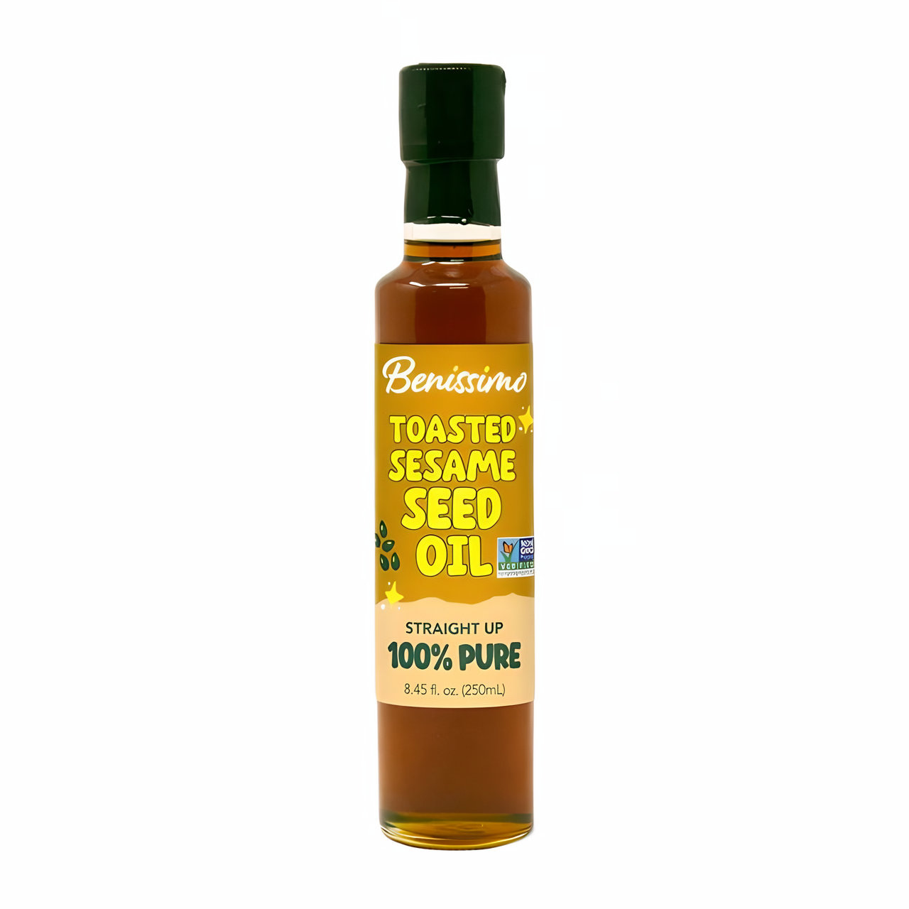 Huile de sésame grillé Benissimo Non-OGM, Dorica (250mL)