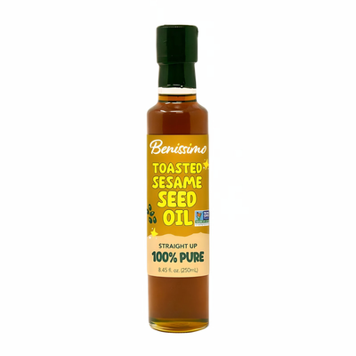 Benissimo Non-GMO Toasted Sesame Seed Oil, Dorica (250mL)