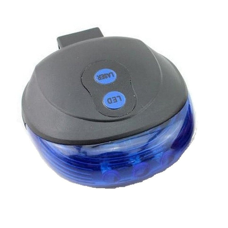 5-LED Bicycle Tail Light with Dual Laser Safety - Korvel