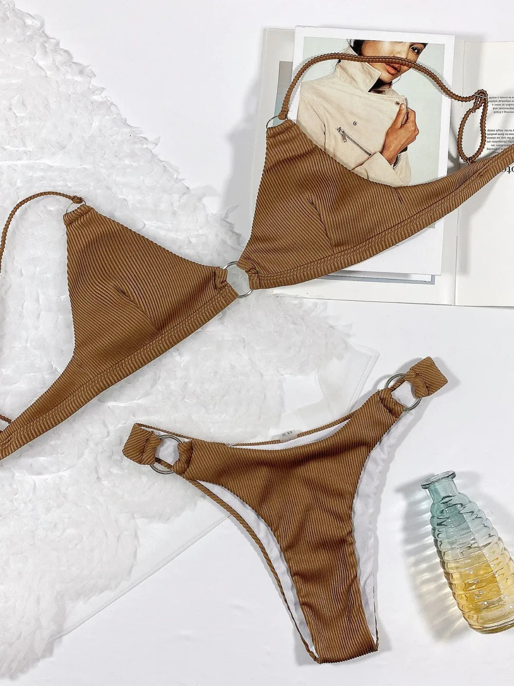 Plunge Spaghetti Strap Swim Set - Korvel