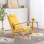 Rocking Chair Upholstered Fabric Rocking Armchair Indoor with High Backrest Glider Chairs and Lumbar Pillow for Living Room - Korvel