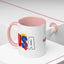 Taza de café con acento vibrante de EE. UU.