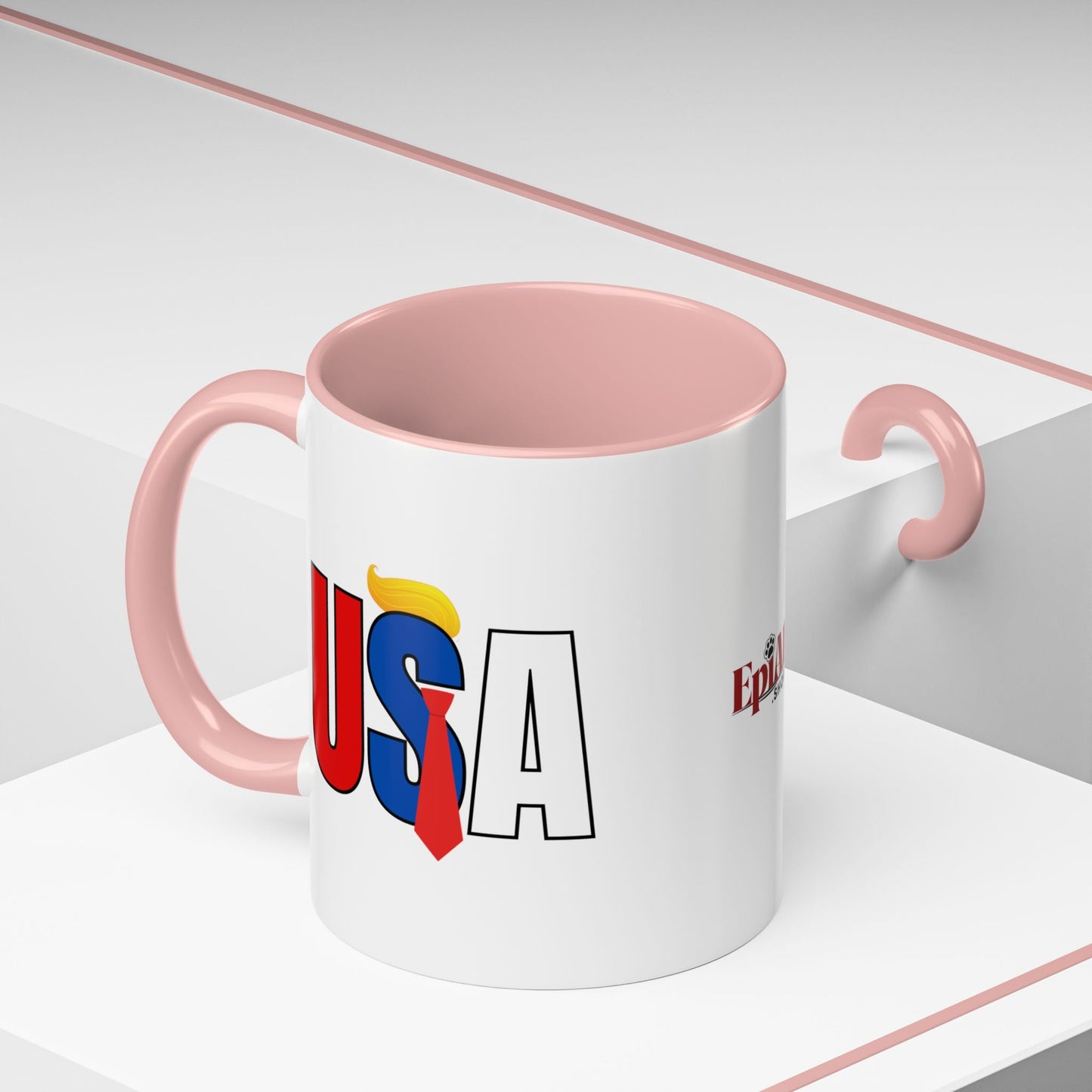 Taza de café con acento vibrante de EE. UU.