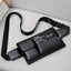 Men's Sports Waist Bag Multi Functional Outdoor Waist Bag PU Messenger Bag Riding Waist Bag - Korvel