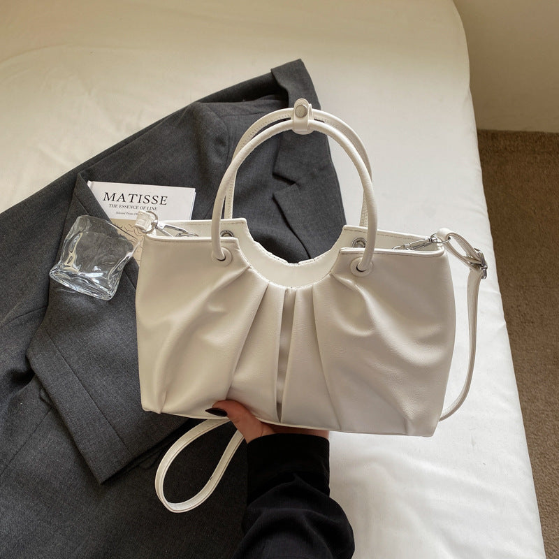 Bolso de hombro con forma de nube plisada Niche para mujeres