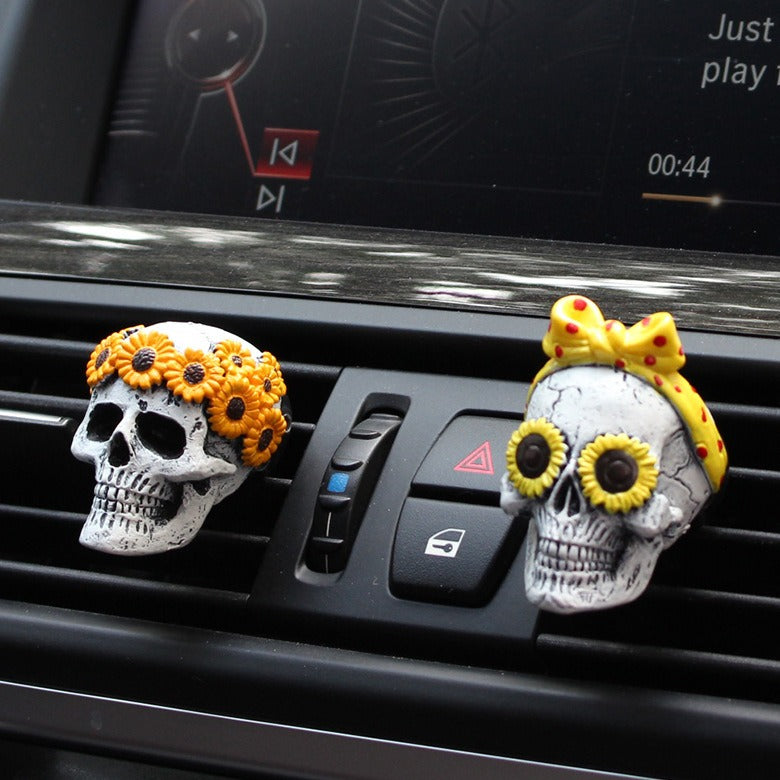 Ghost Head Set Aromatherapy Resin Plugin Car Aromatherapy Decoration - Korvel